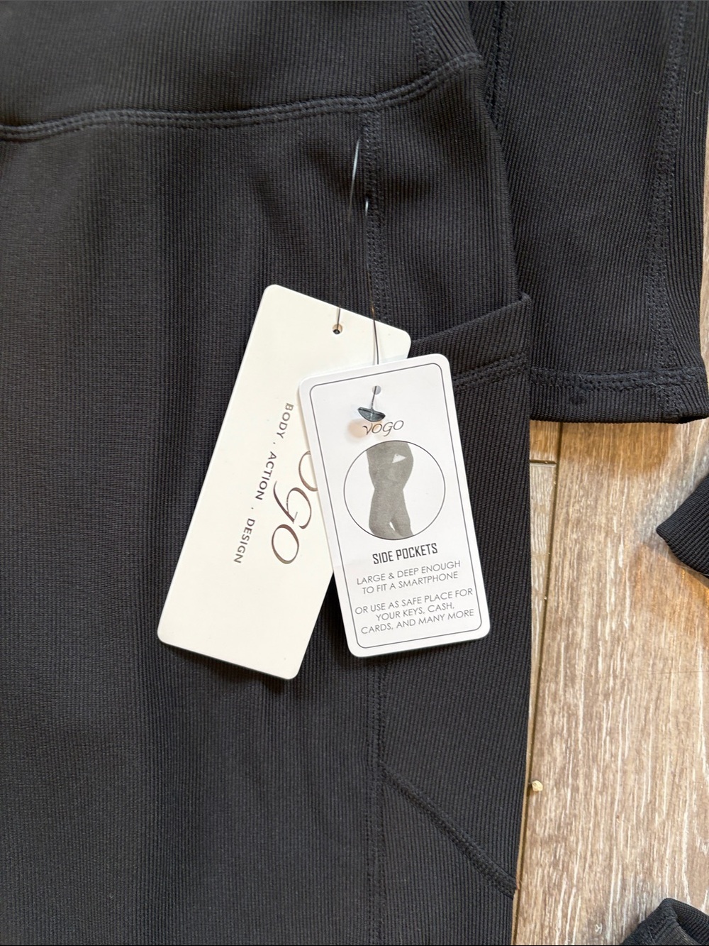 VOGO athletics Black Quarter-Zip Performance Top & Leggings Set - Picture 5 of 7